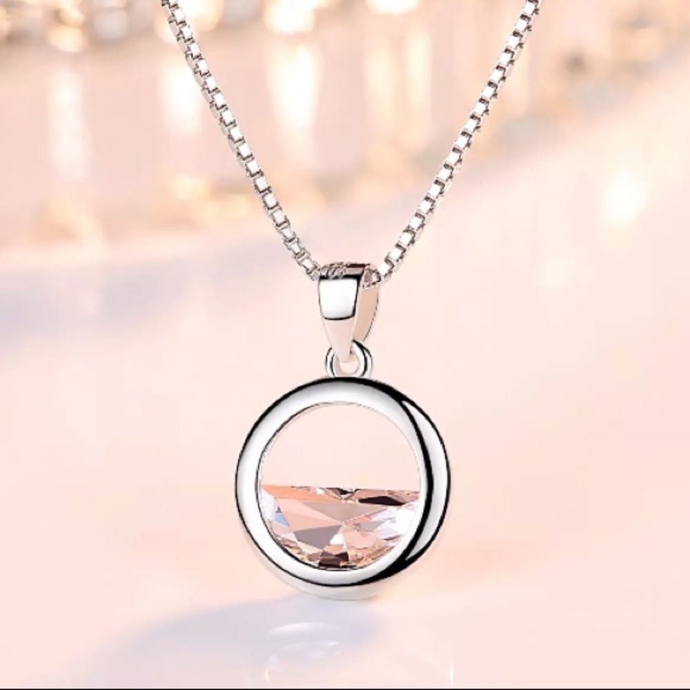 🌟 Sterling Crystal Necklace
